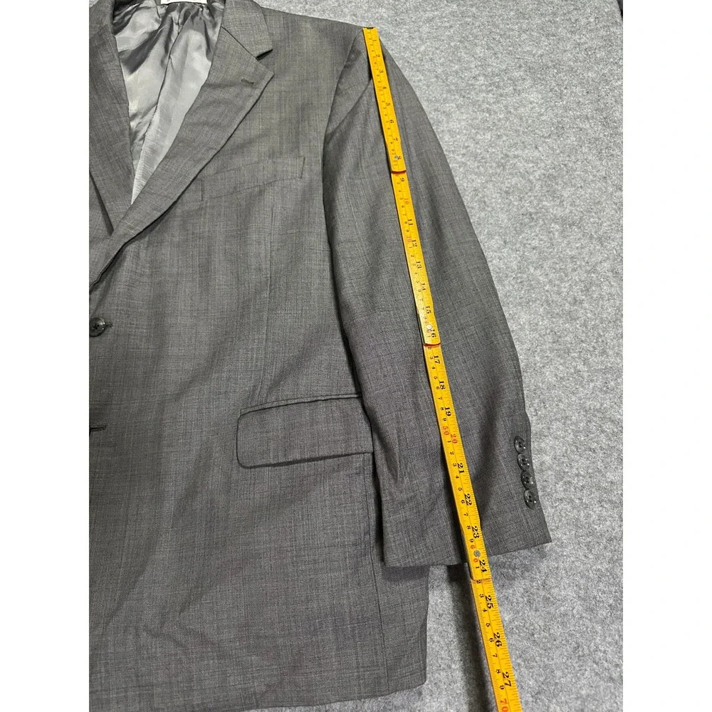 Joseph Abboud 1402/4 Blazer 46S Grey Tollegno 1900 Super‎ 120s Wool
